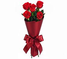 Букет 5 Красных роз Эдлесс Лав в Октябрьском Челябинская область