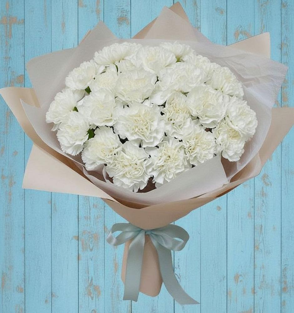 Букет цветов из: Гвоздики в Октябрьском Челябинская область