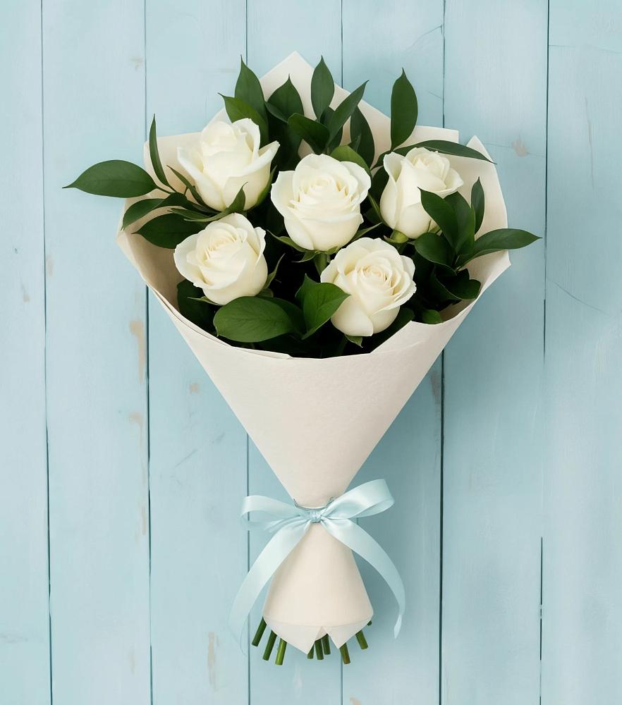 Букет цветов из: Розы в Октябрьском Челябинская область