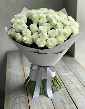 Букет 35 Белых роз в Октябрьском Челябинская область