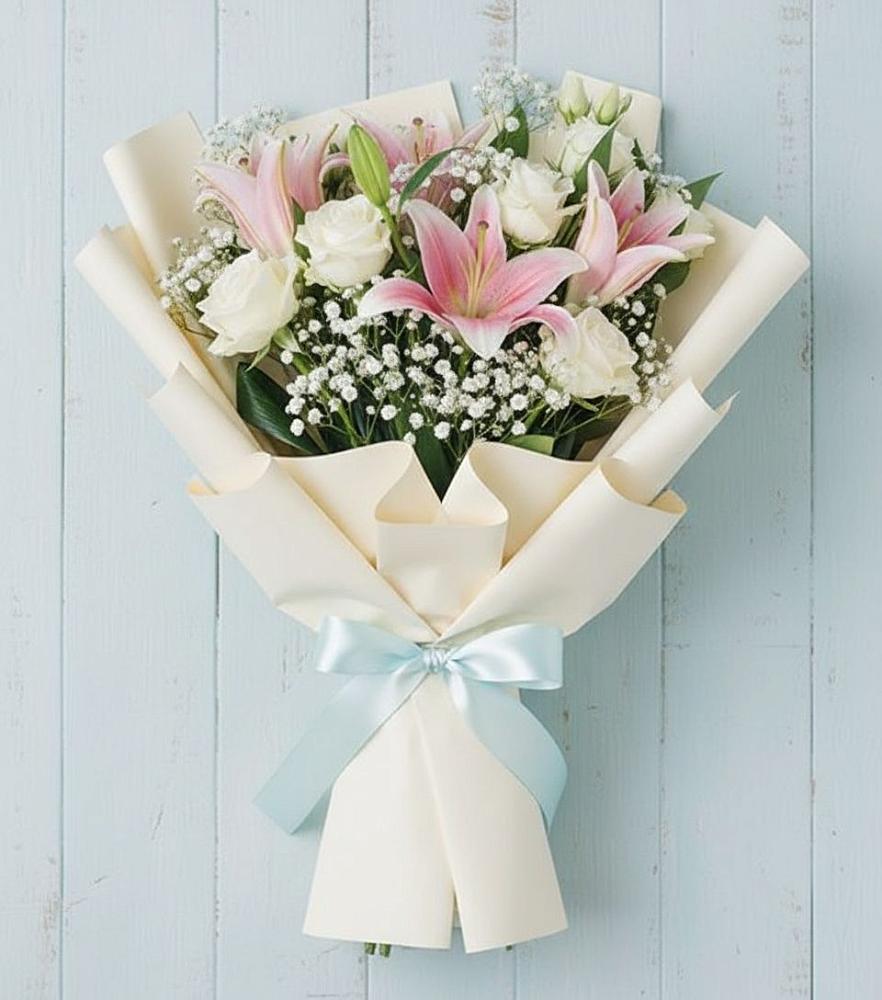 Букет цветов из: Лилии в Октябрьском Челябинская область