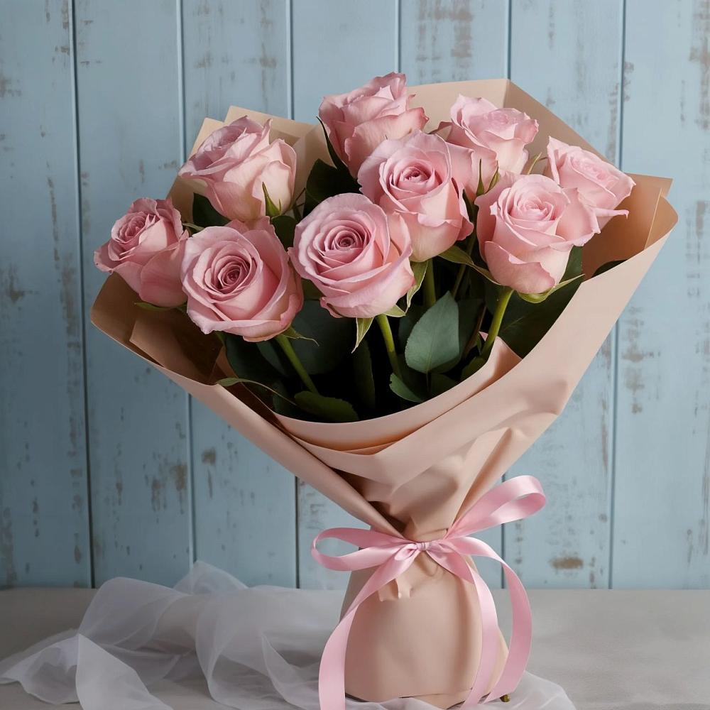 Букет цветов из: Розы в Октябрьском Челябинская область