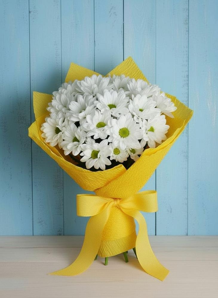 Букет цветов из: Хризантемы в Октябрьском Челябинская область