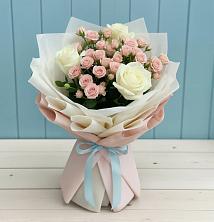 Букет цветов из:  Розы в Октябрьском Челябинская область