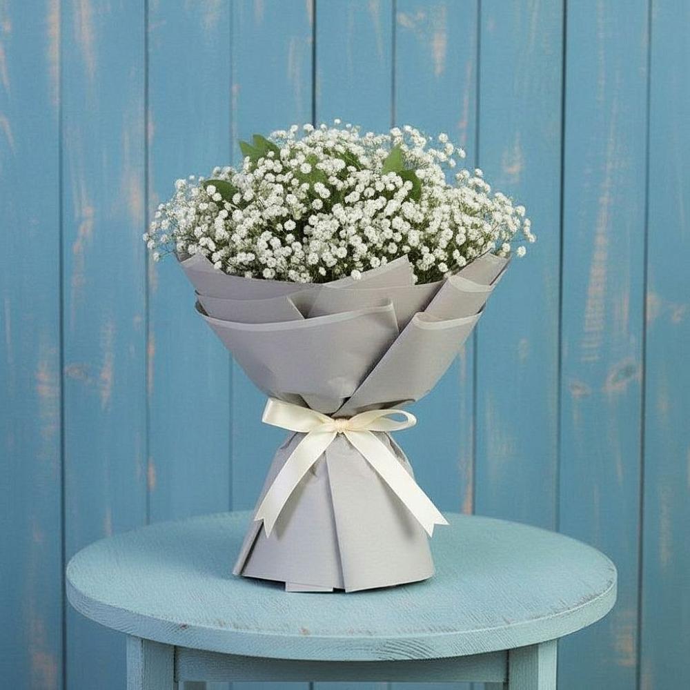 Букет цветов из: Гипсофила в Октябрьском Челябинская область