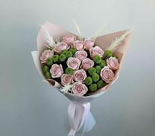 Букет цветов из:  Розы и Хризантемы в Октябрьском Челябинская область