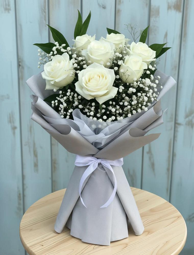 Букет цветов из: Розы в Октябрьском Челябинская область