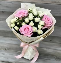 Букет цветов из:  Розы в Октябрьском Челябинская область
