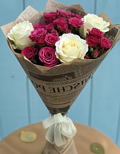 Букет цветов из:  Розы в Октябрьском Челябинская область
