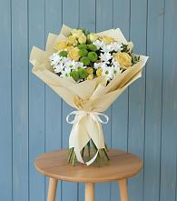 Букет цветов из:  Хризантемы и Розы #REPLACE_PRED# Октябрьском Челябинская область