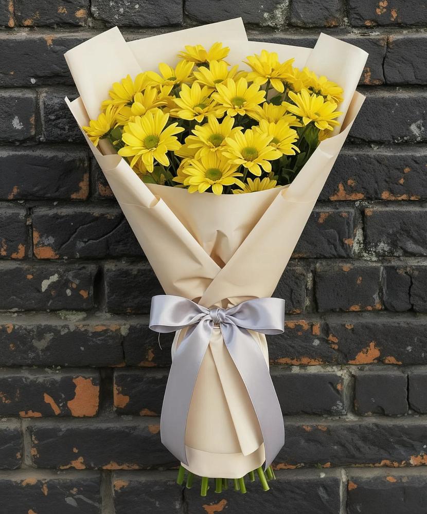 Букет цветов из: Хризантемы в Октябрьском Челябинская область
