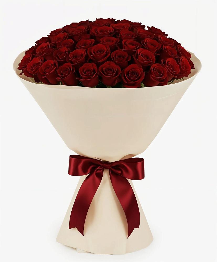 Букет 101 Бордовая роза Блэк Бакарра в Октябрьском Челябинская область