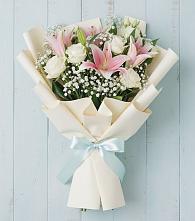 Букет цветов из:  Лилии в Октябрьском Челябинская область